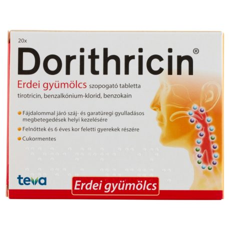 DORITHRICIN erdei gyümölcsös szopogató tabletta 20 db