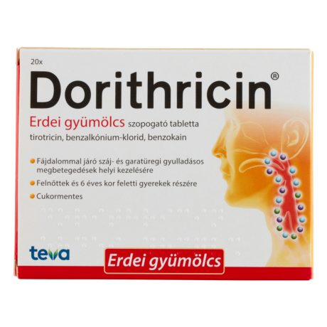 DORITHRICIN erdei gyümölcsös szopogató tabletta 20 db