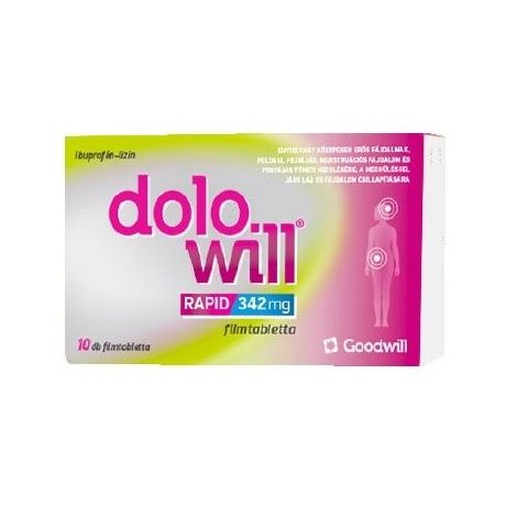 DOLOWILL RAPID 342mg filmtabletta 10 DB