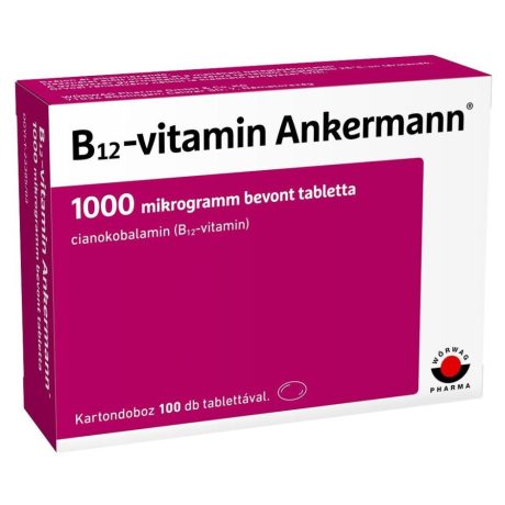 B12-VITAMIN ANKERMANN 1000 mcg bevont tabletta 100 db