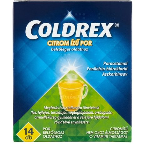 Coldrex citrom ízű por belsőleges oldathoz 14 db