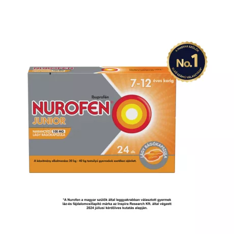 NUROFEN JUNIOR narancs 100 mg lágy rágókapszula 24 db