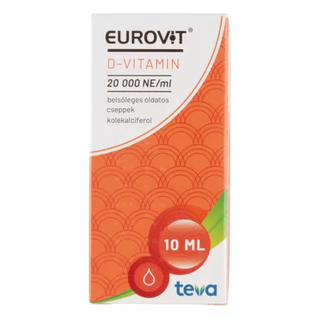 EUROVIT D-VITAMIN 20 000 NE/ml belsőleges cseppek 10 ml