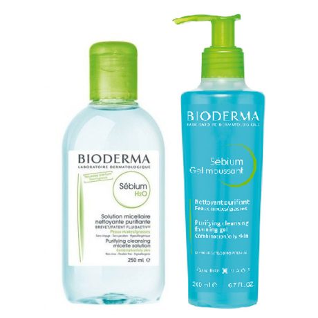 BIODERMA SÉBIUM H2O 250 ml + SÉBIUM GEL MOUSSANT 200 ml VIRTUÁLIS csomag