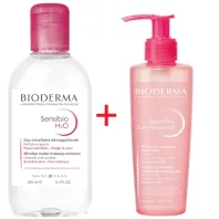  BIODERMA SENSIBIO H2O 250 ML + SENSIBIO GEL MOUSSANT 200 ML VIRTUÁLIS CSOMAG
