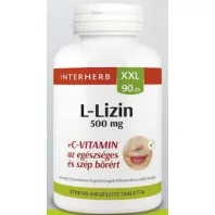 INTERHERB XXL L-Lizin 500 mg + C-vitamin kapszula 90 db