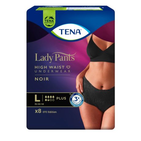 TENA LADY PANTS PLUS NOIR (fekete) L 8 db