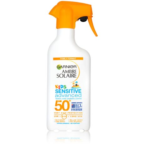 GARNIER AMBRE SOLAIRE SENSITIVE ADVANCED gyerek spray naptej SPF50+ 270 ml