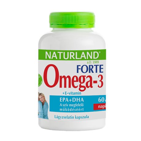 NATURLAND OMEGA-3 forte halolaj kapszula 60 db