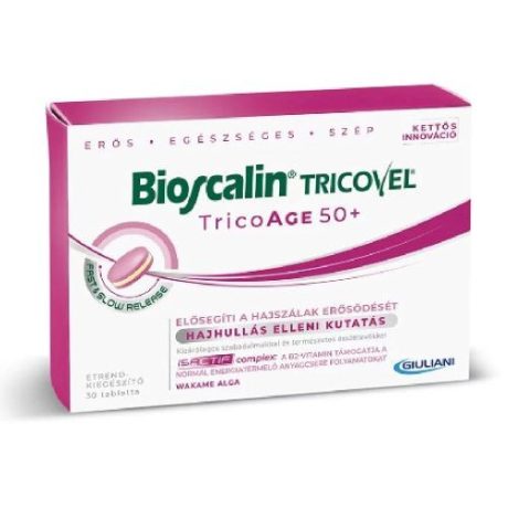 BIOSCALIN TRICOVEL TRICOAGE 50+ tabletta 30 db