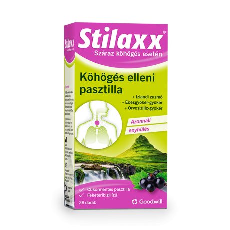 STILAXX pasztilla köhögés ellen 28 db