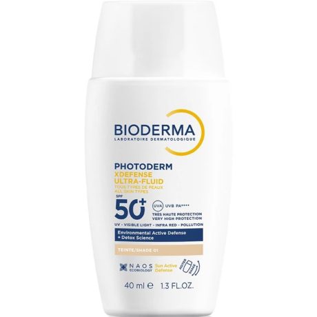 BIODERMA PHOTODERM XDEFENSE 01 SPF50+ ultra-fluid színezett - nagyon világos 40 ml