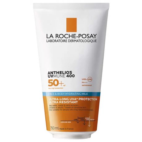 LA ROCHE-POSAY ANTHELIOS UVMUNE400 SPF50+ hidratáló tej arcra és testre 150 ml