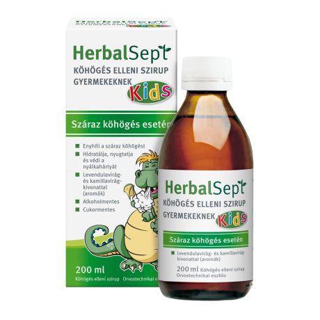 DR. THEISS HERBALSEPT köhögés elleni szirup gyermekeknek 200 ml