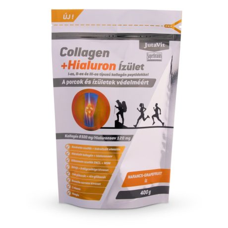 JUTAVIT COLLAGEN + HIALURON ízület narancs-grapefruit ízű por 400 g