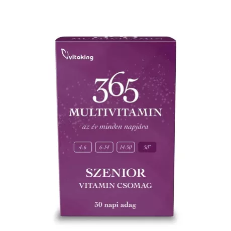 VITAKING 365 SZENIOR multivitamin csomag 30 db