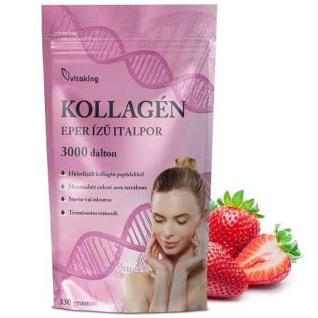 VITAKING MARHAKOLLAGÉN por eper ízű 330 g