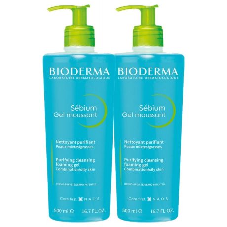 BIODERMA SÉBIUM MOUSSANT gél 2x500 ml VIRTUÁLIS