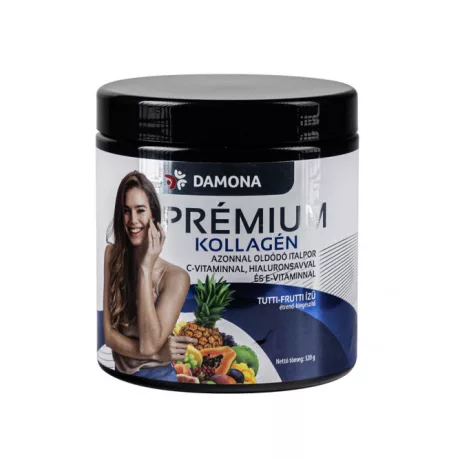 DAMONA PRÉMIUM KOLLAGÉN azonnal oldódó italpor tutti-frutti ízű 320 g