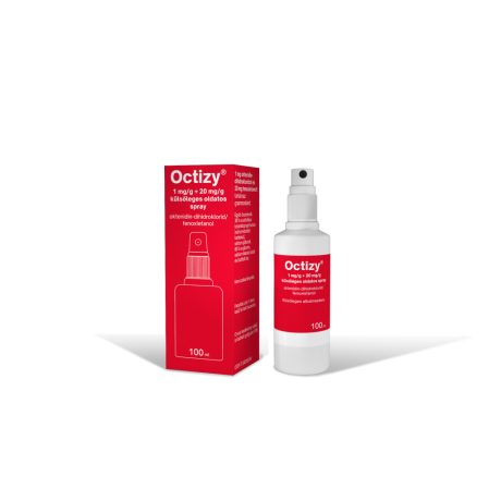 OCTIZY 1 mg/g + 20 mg/g külsőleges oldatos spray 100 ml