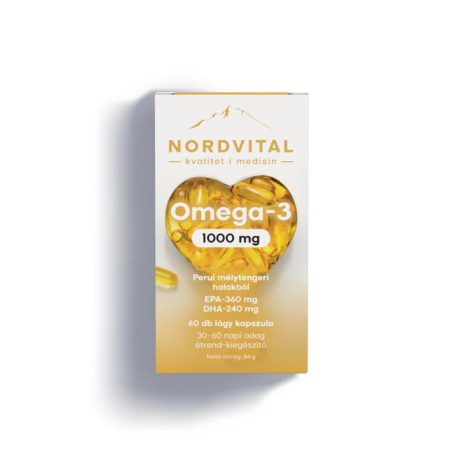 NORDVITAL OMEGA-3 halolaj lágy kapszula 60 db