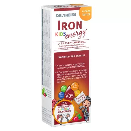 DR. THEISS IRON ENERGY KIDS étrendkiegészítő folyadék 250 ml