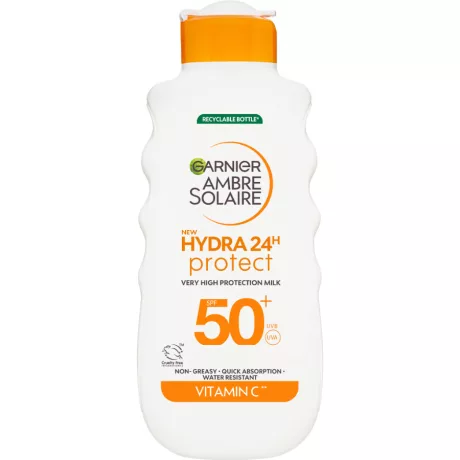 GARNIER AMBRE SOLAIRE Hydra24h UV-sugárzás elleni naptej SPF50 175 ml