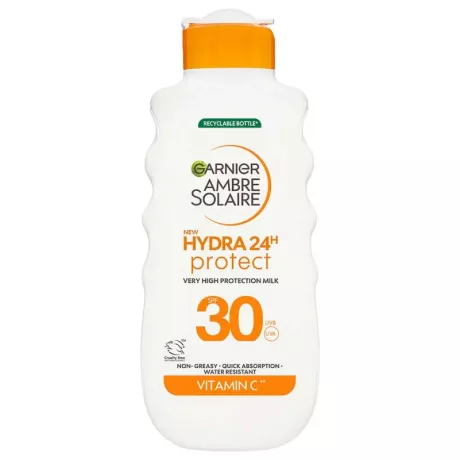 GARNIER AMBRE SOLAIRE Hydra24h UV-sugárzás elleni naptej SPF30 175 ml