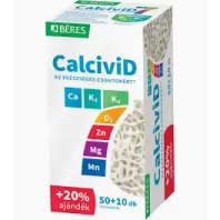 BÉRES CALCIVID 7 filmtabletta 50+10 db
