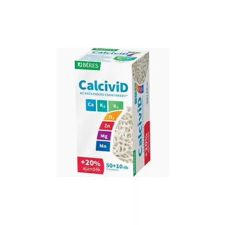 BÉRES CALCIVID 7 filmtabletta 50+10 db