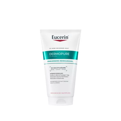 EUCERIN DERMOPURE CLINICAL CORRECTING CLEANSER mélytisztító gél arcra és testre 150 ml