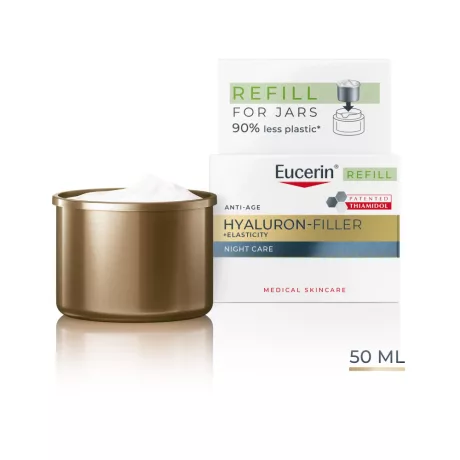 Eucerin Hyaluron-Filler + Elasticity Bőrtömörséget regeneráló éjszakai krém utántöltő 50 ml