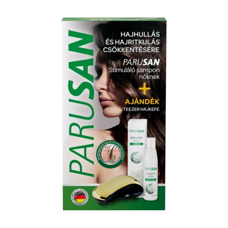 PARUSAN Stimuláló sampon nőknek 200 ml + hajkefe