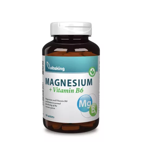 VITAKING MAGNÉZIUM-CITRÁT + B6-VITAMIN tabletta 90 db