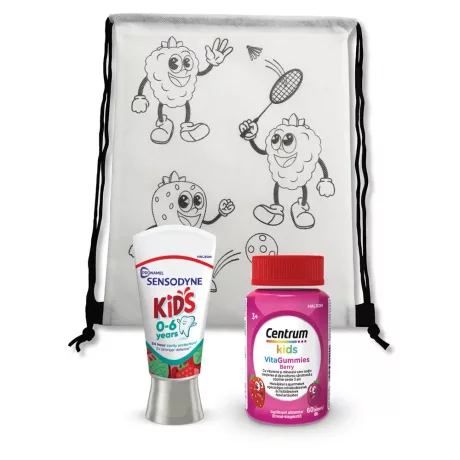 CENTRUM KIDS gumivitamin berry 60 db + SENSODYNE KIDS 60 ml ovi csomag