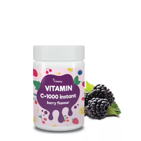 VITAKING INSTANT C-VITAMIN 1000 mg erdeigyümölcs ízű por 150 g