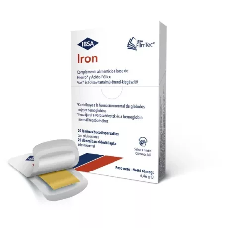 IBSA IRON vas és folsav szájban oldódó lapka 20 db