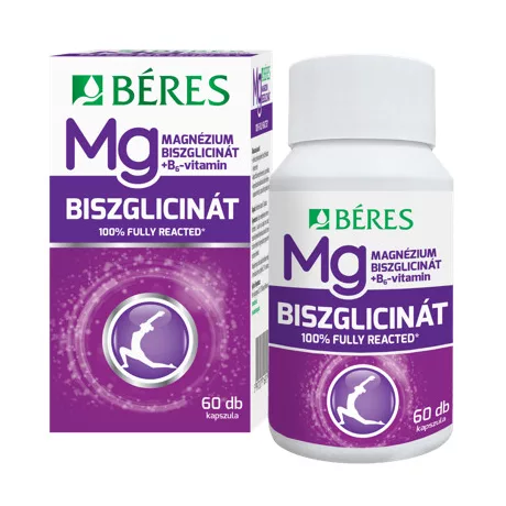BÉRES MAGNÉZIUM-BISZGLICINÁT + B6 kapszula 60 db
