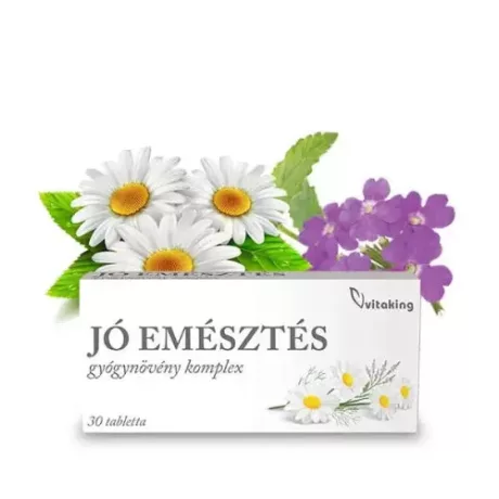 VITAKING JÓ EMÉSZTÉS gyógynövény komplex tabletta 30 db