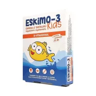   ESKIMO-3 KIDS omega-3 rágótabletta gyerekeknek D-vitaminnal narancs ízű 27 db