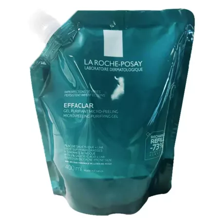 LA ROCHE-POSAY EFFACLAR mikrohámlasztó gél utántöltő 400 ml