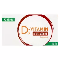 BÉRES D3-VITAMIN 4000 NE lágy kapszula 60 db