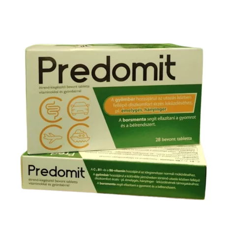 PREDOMIT étrend-kiegészítő tabletta vitaminokkal és gyömbérrel 28 db