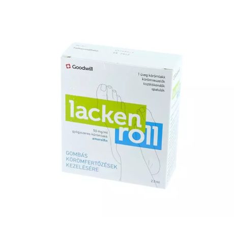 LACKENROLL 50 mg/ml gyógyszeres körömlakk 2,5 ml