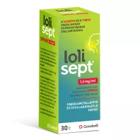   LOLISEPT 1,5 mg/ml szájnyálkahártyán alkalmazott spray 30 ml