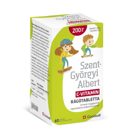 SZENT-GYÖRGYI ALBERT 200 mg C-VITAMIN rágótabletta édesítőszerrel 60 db