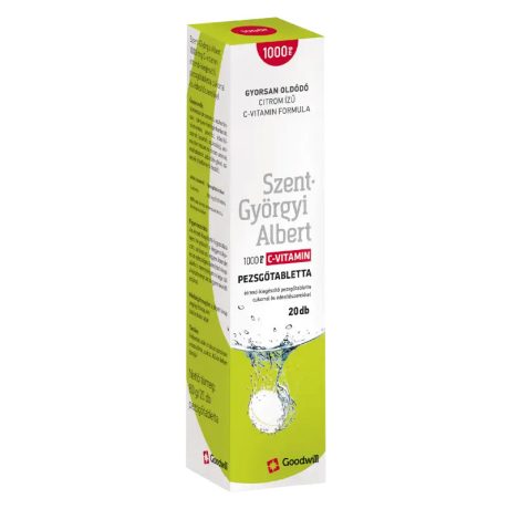 SZENT-GYÖRGYI ALBERT 1000 mg C-VITAMIN pezsgőtabletta 20 db