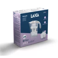   LAICA STREAM LINE fehér vízszűrő kancsó digitális kijelzővel + 1db alkawater bi-flux szűrő