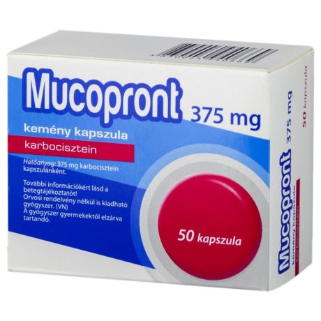 MUCOPRONT 375 mg kemény kapszula 50 db