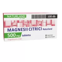 NATURLAND MAGNESII CITRICI 500 mg tabletta 100 db